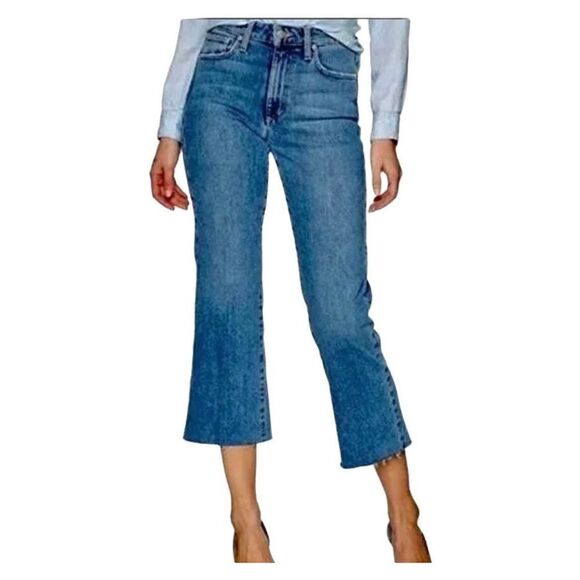 JOES W 33 (Actually 38) The Wyatt High Rise Retro Cropped Jeans Cut Off - Picture 1 of 9